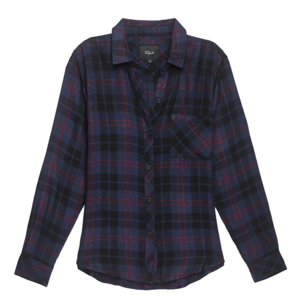 Rails | Hunter Midnight Merlot Gold Flannel Shirt